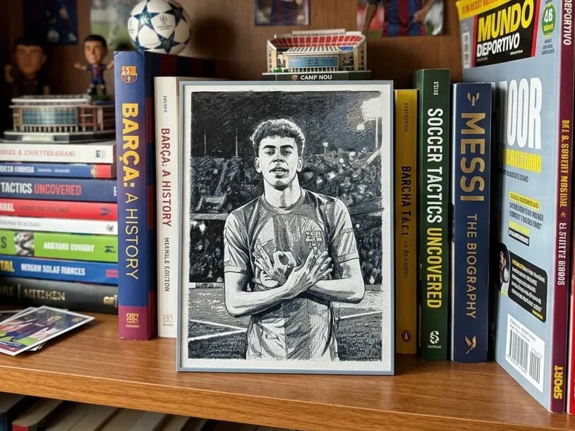 Lamine Yamal Barcelona - HueForge Lamine Yamal Barcelona - HueForge