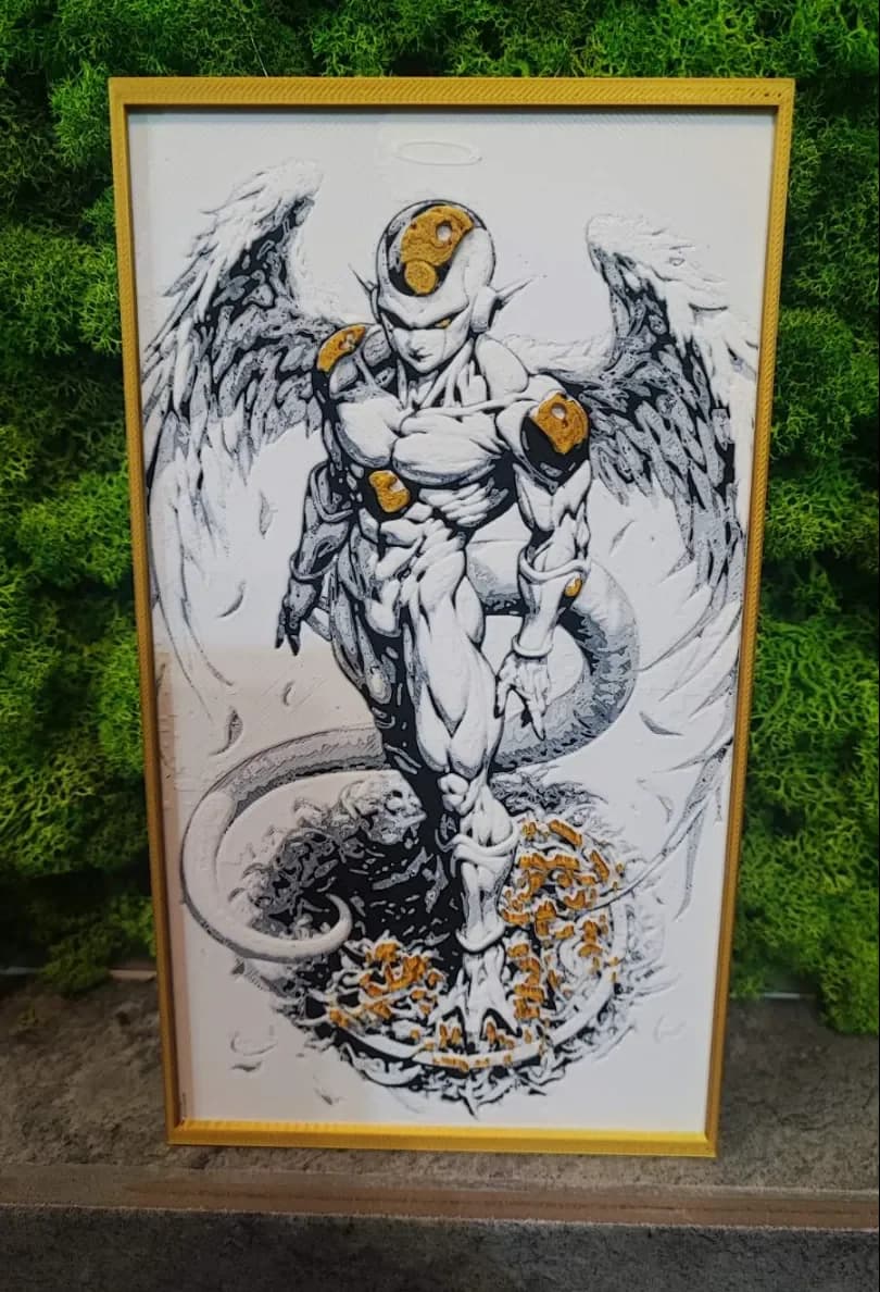 Angel Frieza by Garuda3D HueForge model: Angel Frieza by Garuda3D