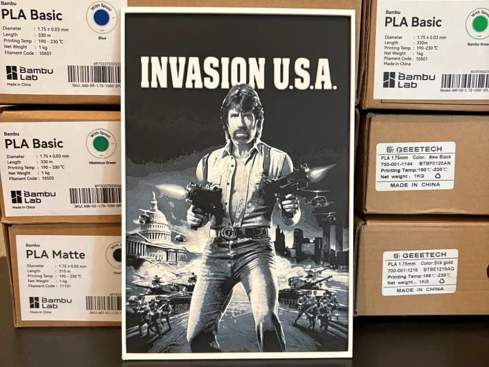 Invasion USA Hueforge by Estiv HueForge model: Invasion USA Hueforge by Estiv