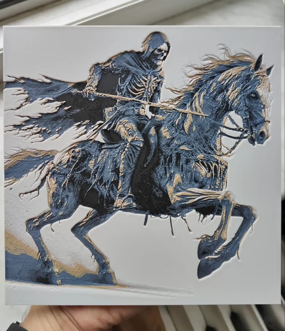 Rider of Death - Hueforge by BeaN HueForge model: Rider of Death - Hueforge by BeaN