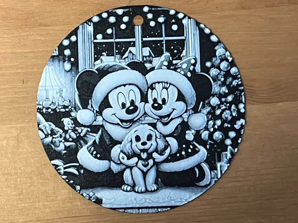 Minnie and mickey mouse bauble by Morganja HueForge model: Minnie and mickey mouse bauble by Morganja