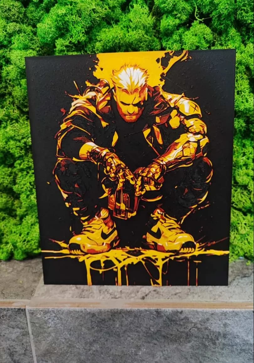 Cable X-Men Nike by Garuda3D HueForge model: Cable X-Men Nike by Garuda3D