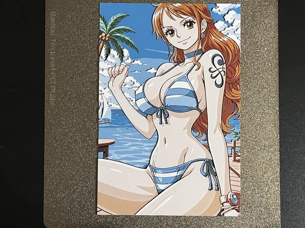 Nami at the Beach One Piece Hueforge by FantasyZ HueForge model: Nami at the Beach One Piece Hueforge by FantasyZ