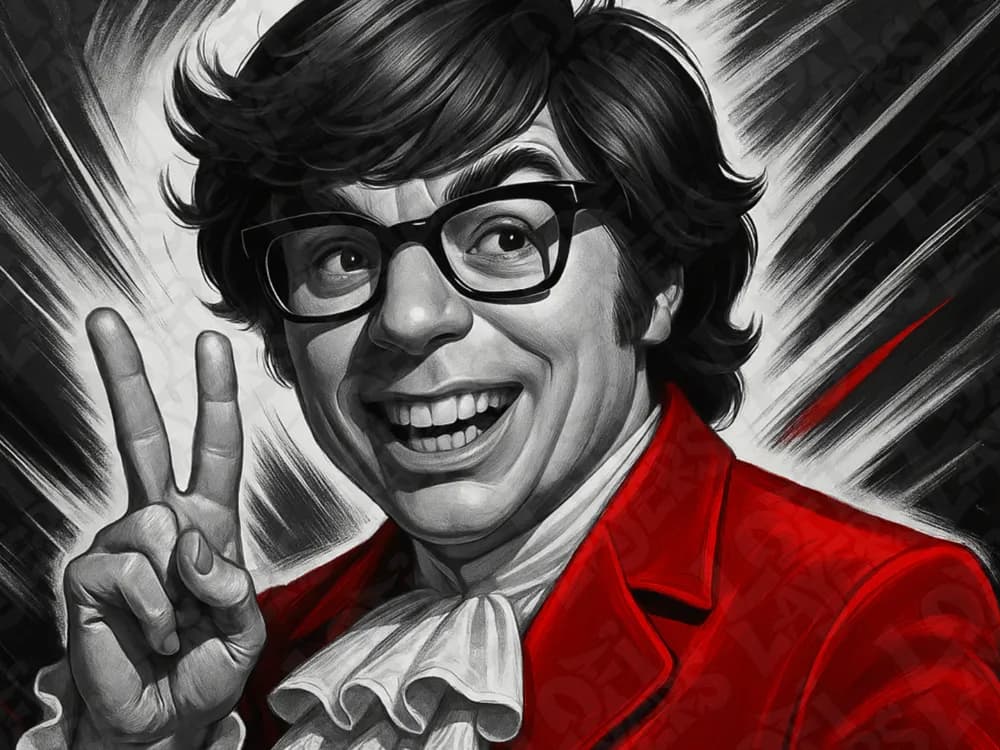 Austin Powers Hueforge by LoFi Layers HueForge model: Austin Powers Hueforge by LoFi Layers
