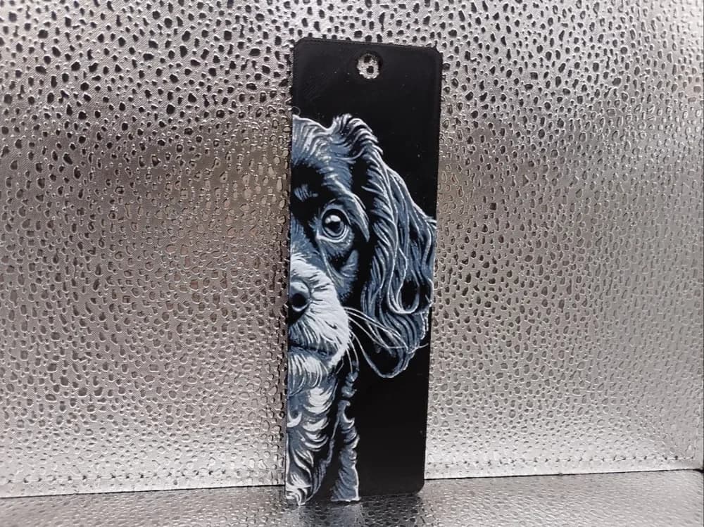 Cavapoo Bookmark – Hueforge by Borishotch Industries HueForge model: Cavapoo Bookmark – Hueforge by Borishotch Industries