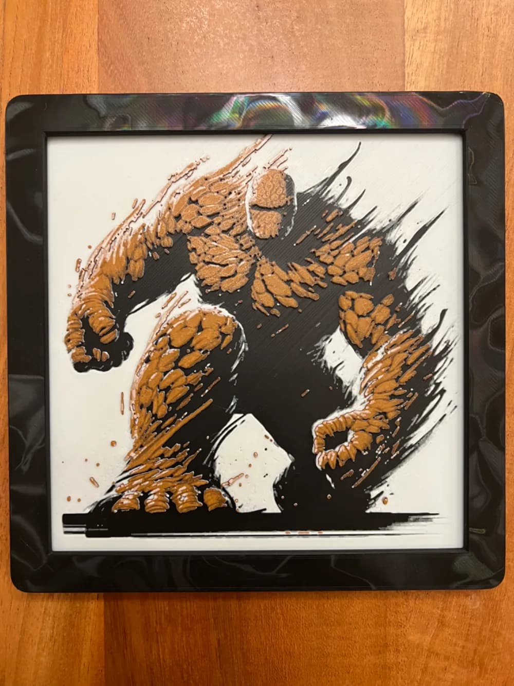 The Thing from The Fantastic 4 by JustBe 3D Printing HueForge model: The Thing from The Fantastic 4 by JustBe 3D Printing