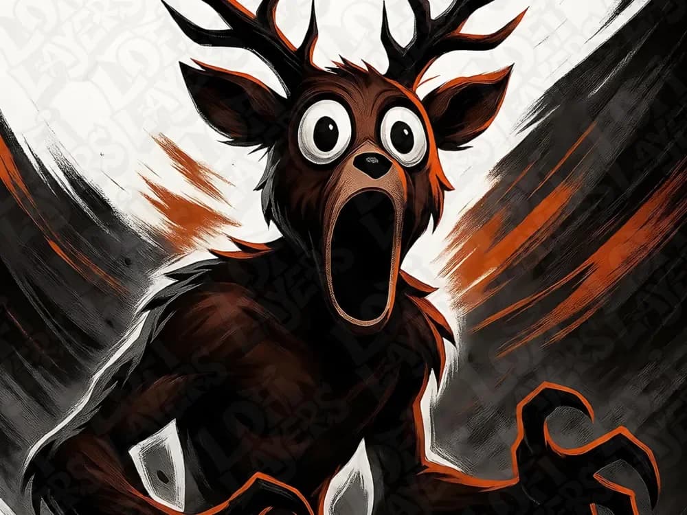 Deer from 99 Nights in the Forest Hueforge Print by LoFi Layers HueForge model: Deer from 99 Nights in the Forest Hueforge Print by LoFi Layers