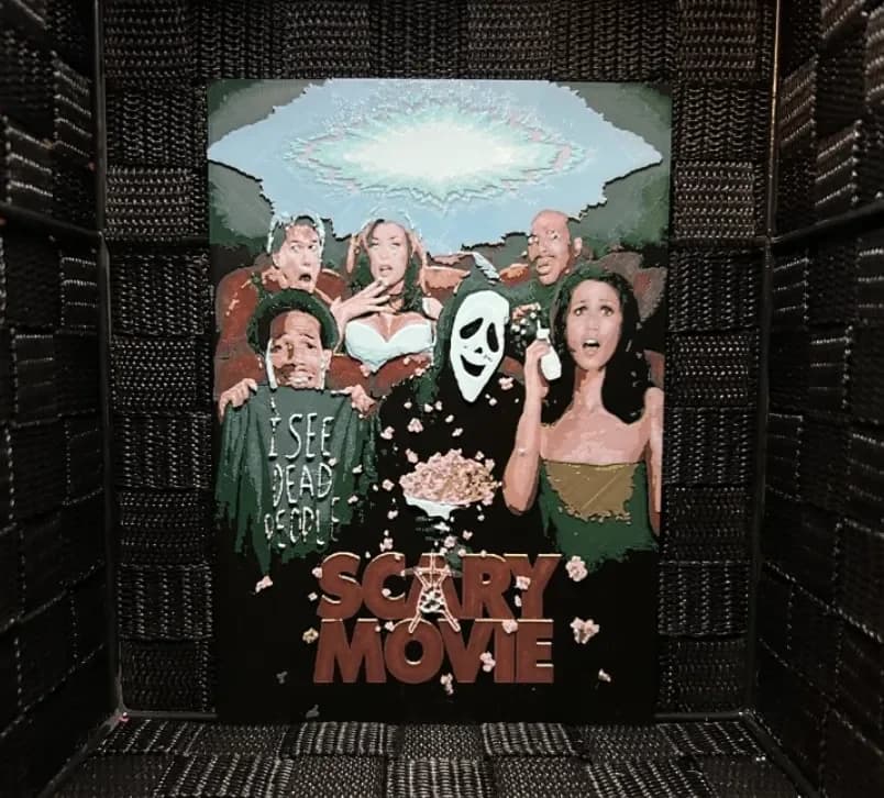 Hueforge Movie Poster - Scary Movie - by JoDau HueForge model: Hueforge Movie Poster - Scary Movie - by JoDau