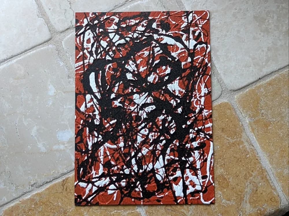 Jackson Pollock's "Free Form" - HueForge Edition by suaimondi HueForge model: Jackson Pollock's "Free Form" - HueForge Edition by suaimondi