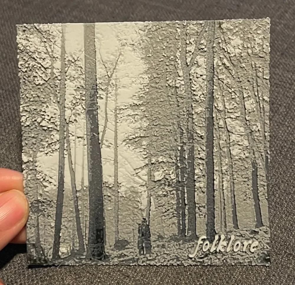 folklore by Taylor Swift - Hueforge Print by cyanidesugar HueForge model: folklore by Taylor Swift - Hueforge Print by cyanidesugar