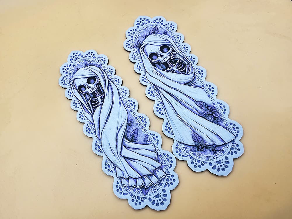 Ornate Ghost Bookmarks 2 - Hueforge - 4 colors Ornate Ghost Bookmarks 2 - Hueforge - 4 colors