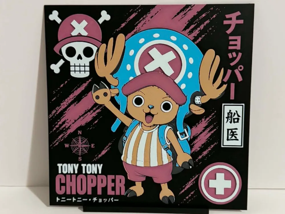 Tony Tony Chopper Hueforge by Magnolia Crafts HueForge model: Tony Tony Chopper Hueforge by Magnolia Crafts