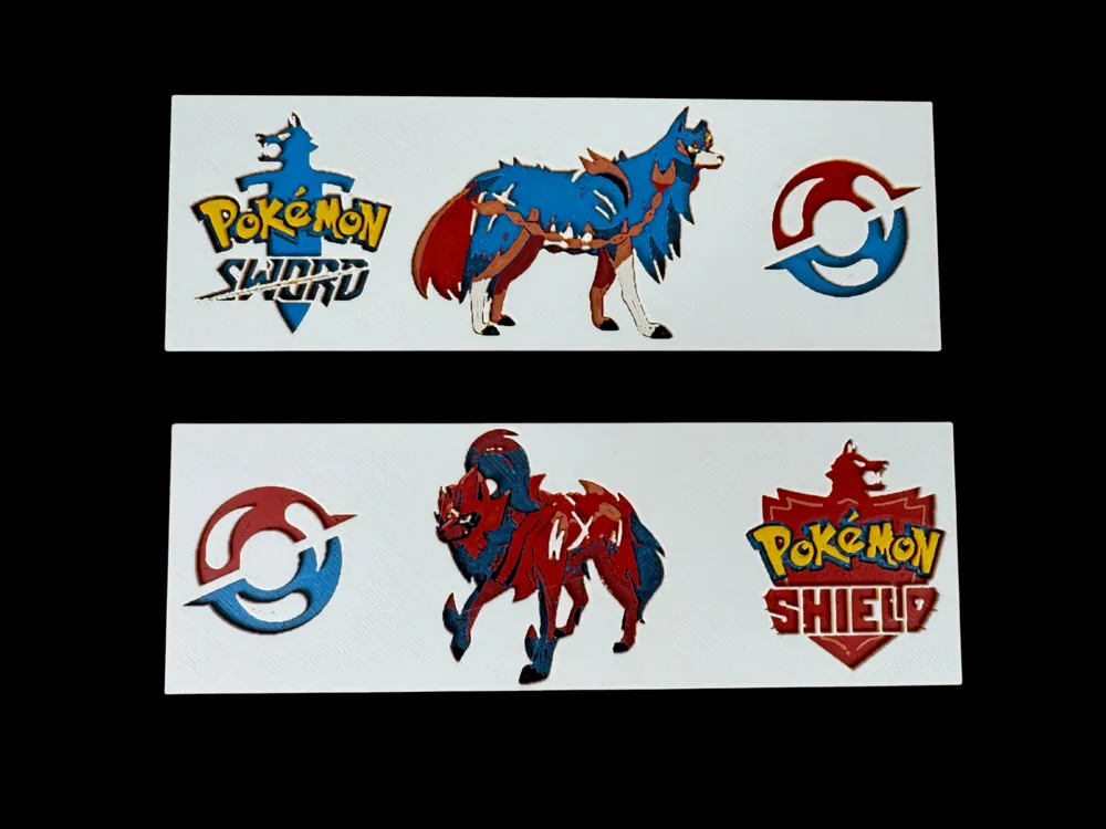 Zacian & Zamazenta - Pokemon Sword & Shield Set by Canadian Gamer HueForge model: Zacian & Zamazenta - Pokemon Sword & Shield Set by Canadian Gamer