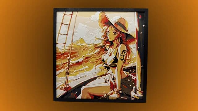 Nami - One Piece Hueforge by Canadian Gamer HueForge model: Nami - One Piece Hueforge by Canadian Gamer