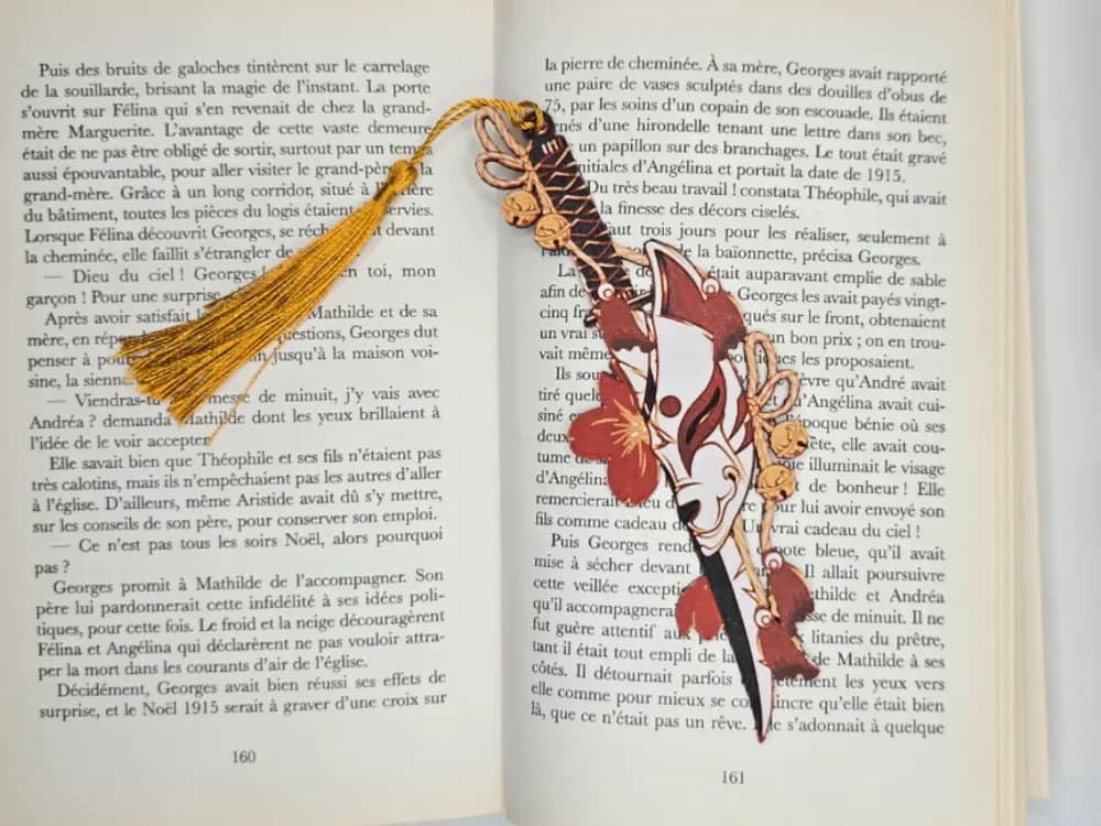 Bookmark Katana Kitsune by Kactus Fpv HueForge model: Bookmark Katana Kitsune by Kactus Fpv