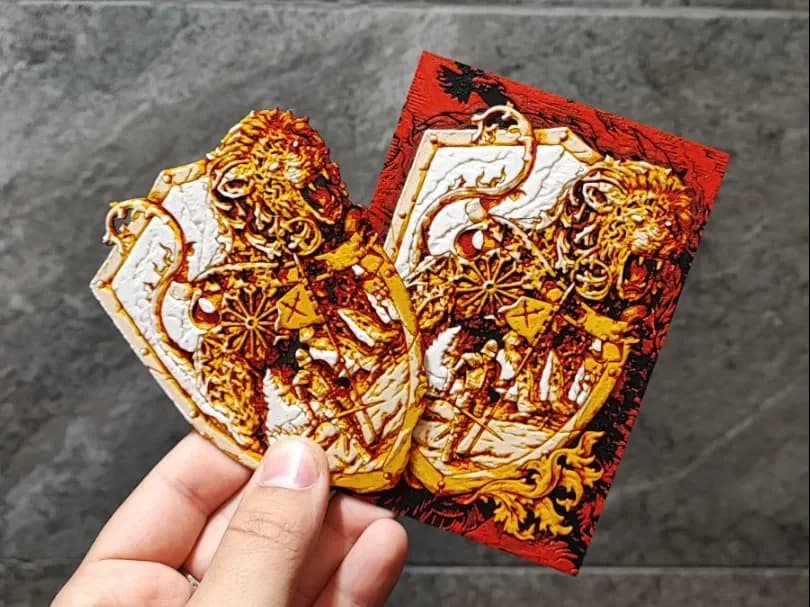 Leo cards by Garuda3D HueForge model: Leo cards by Garuda3D