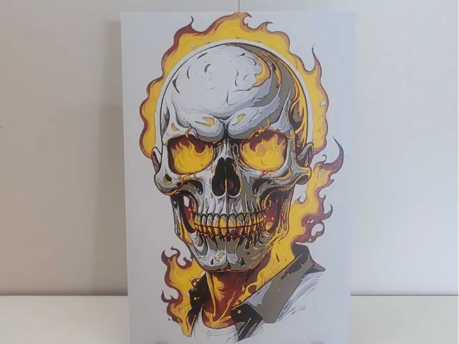Ghost Rider by Poly3D HueForge model: Ghost Rider by Poly3D