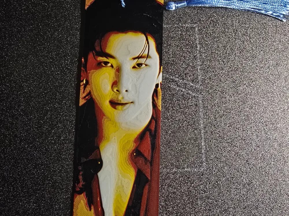 BTS - RM Bookmark by 3D-Mentiel HueForge model: BTS - RM Bookmark by 3D-Mentiel