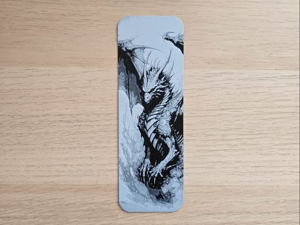 Dragon 1 Bookmark by Atrus Design HueForge model: Dragon 1 Bookmark by Atrus Design