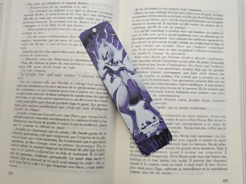 Bookmark Mewtwo Pokemon by Kactus Fpv HueForge model: Bookmark Mewtwo Pokemon by Kactus Fpv