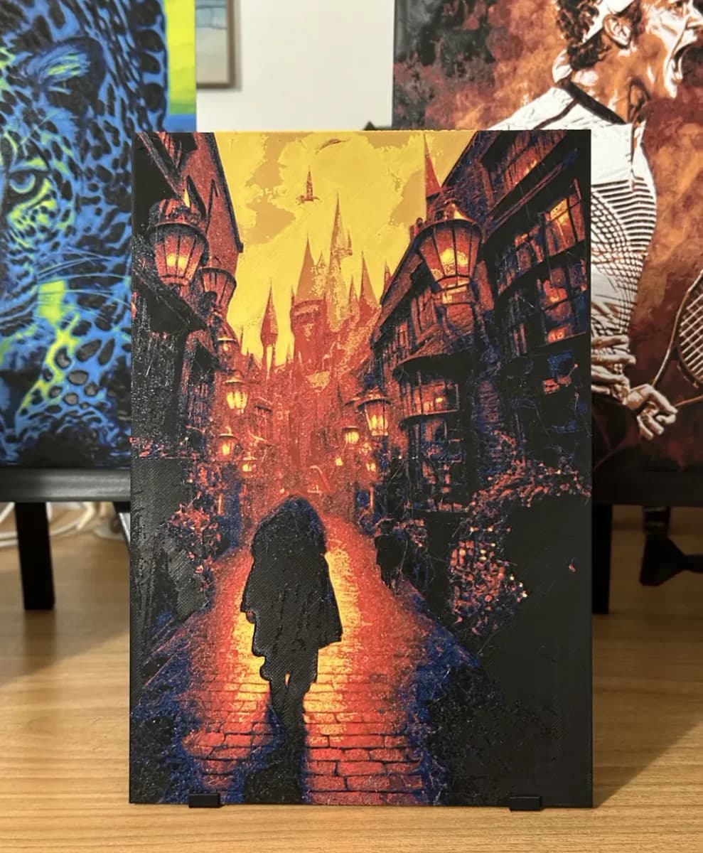 Harry Potter - Road to Hogwarts HueForge by enricoRE HueForge model: Harry Potter - Road to Hogwarts HueForge by enricoRE