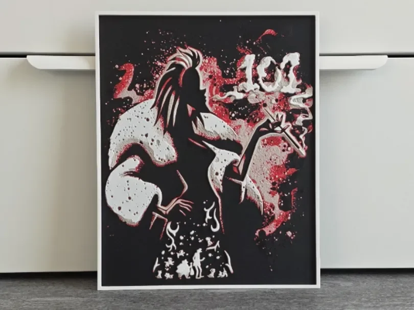 Disney Cruella Hueforge by RIVY3Dprint HueForge model: Disney Cruella Hueforge by RIVY3Dprint