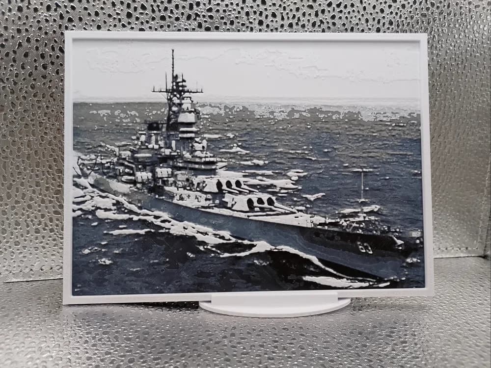 USS Missouri (BB-63) – Hueforge by Borishotch Industries HueForge model: USS Missouri (BB-63) – Hueforge by Borishotch Industries