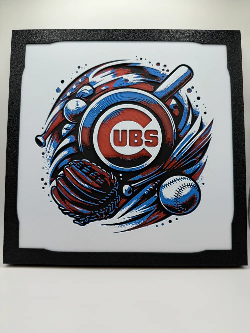 Chicago Cubs - MLB Hueforge by Canadian Gamer HueForge model: Chicago Cubs - MLB Hueforge by Canadian Gamer