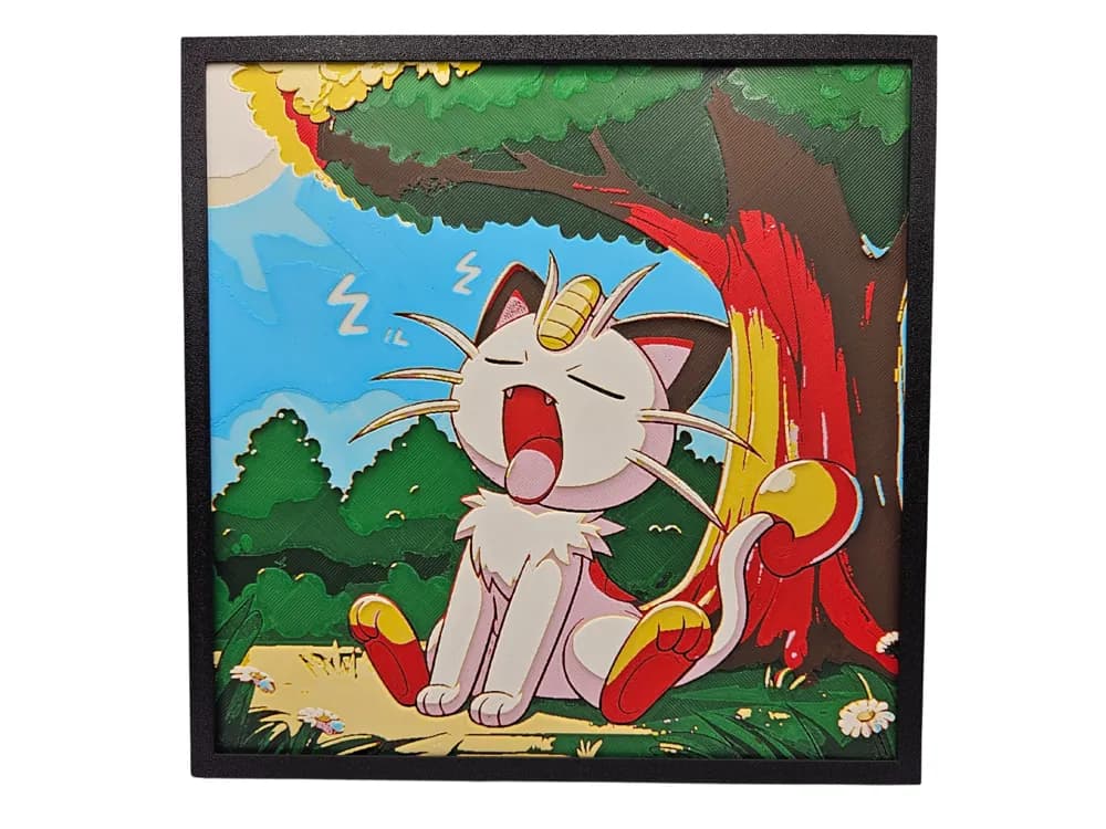Meowth by BusyKikiBee HueForge model: Meowth by BusyKikiBee