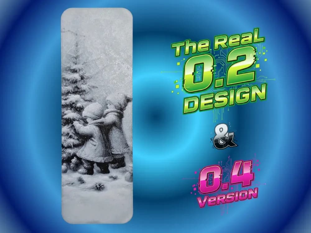 Christmas Bookmark by Atrus Design HueForge model: Christmas Bookmark by Atrus Design