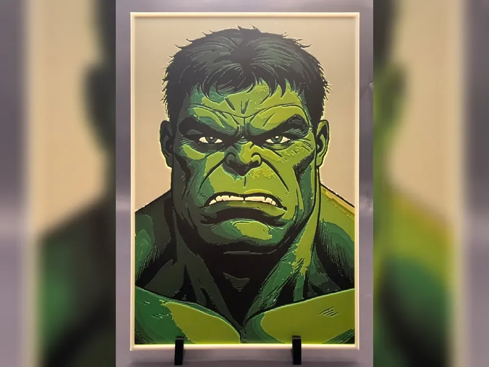 Hulk Green Rage Comic Portrait Hulk Green Rage Comic Portrait