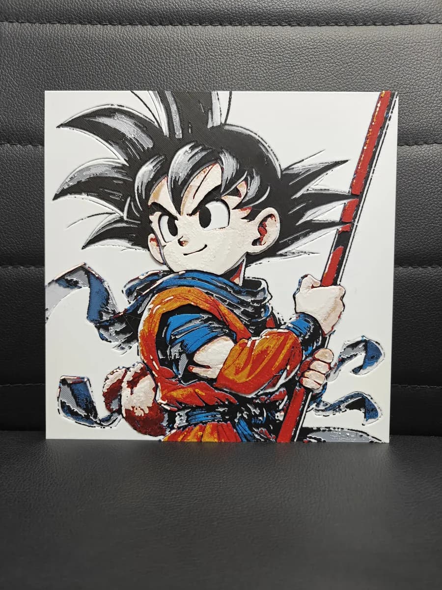 Goku Kid DB Daima by TheHueforgeLady HueForge model: Goku Kid DB Daima by TheHueforgeLady