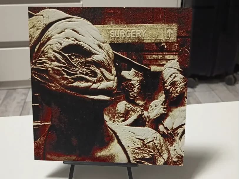 Silent Hill Nurse Hueforge by 3DNesy HueForge model: Silent Hill Nurse Hueforge by 3DNesy