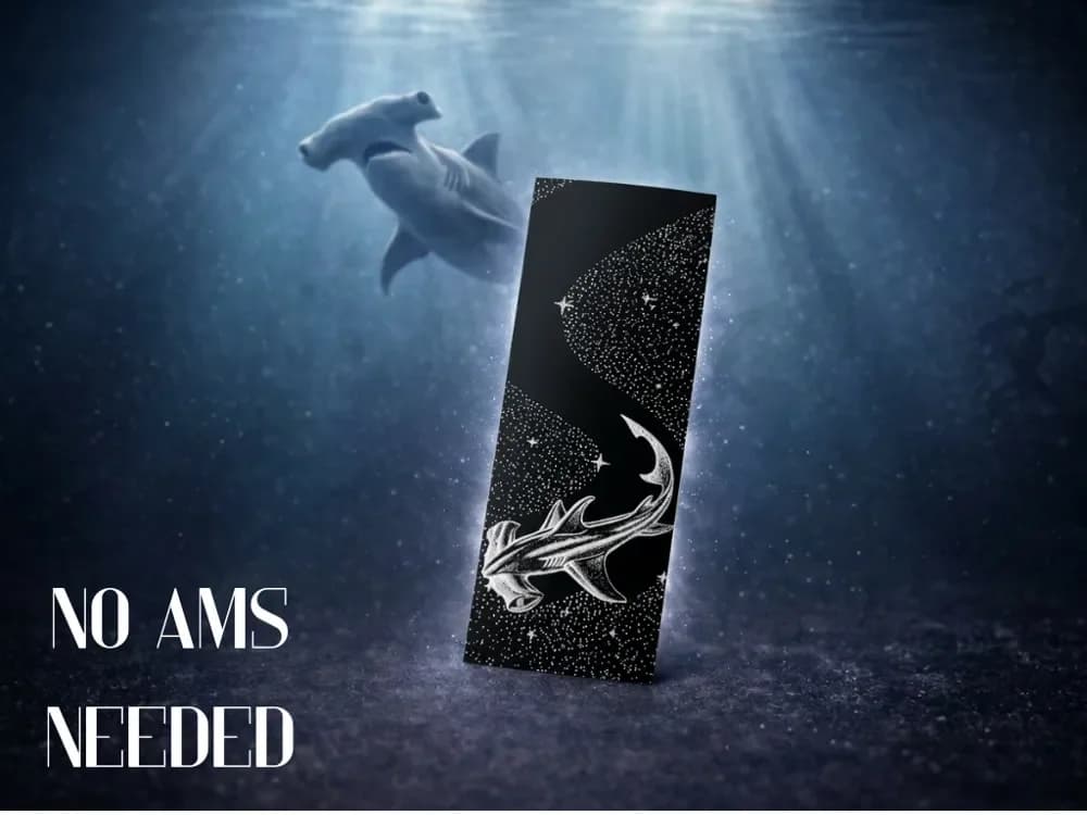 Hammerhead Shark Bookmark by Copenhagen Crafter HueForge model: Hammerhead Shark Bookmark by Copenhagen Crafter