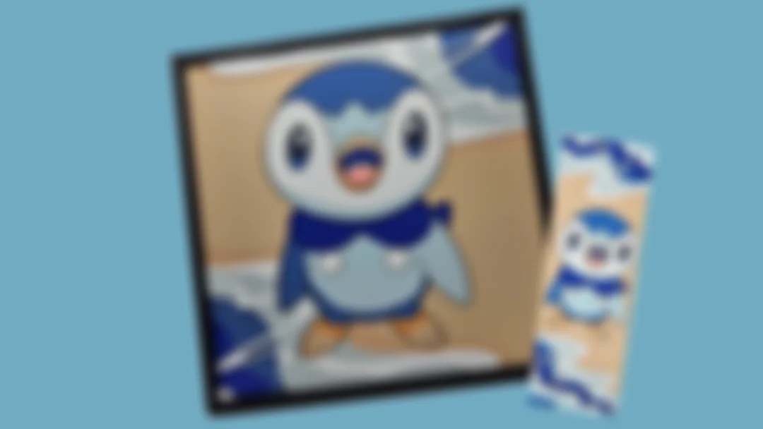 Piplup's Day at the Beach by BusyKikiBee HueForge model: Piplup's Day at the Beach by BusyKikiBee