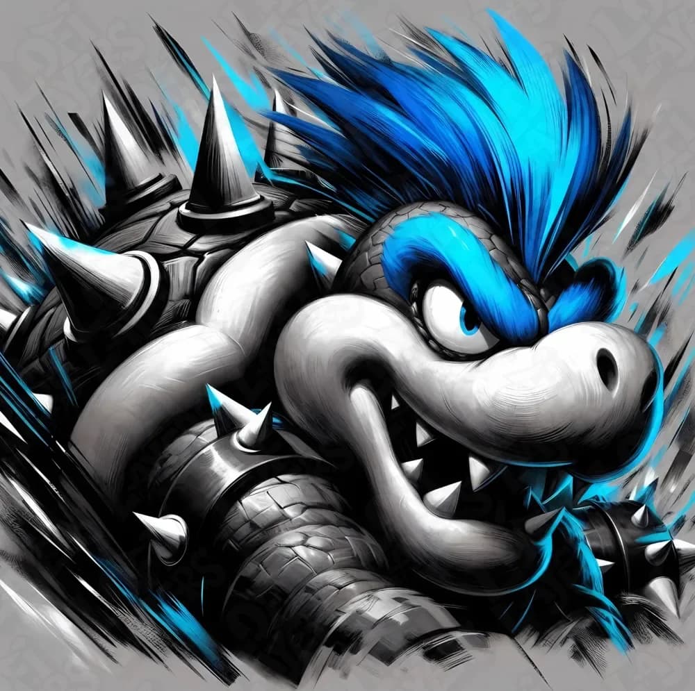 Larry Koopa Hueforge by LoFi Layers HueForge model: Larry Koopa Hueforge by LoFi Layers