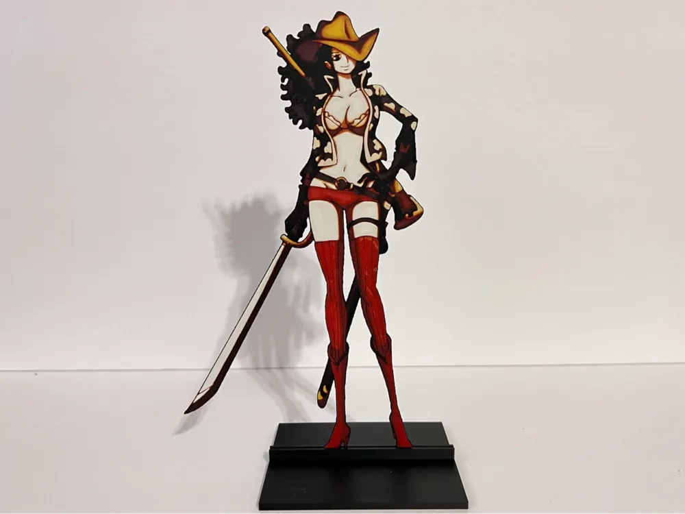 One Piece: Nico Robin 1/10th Scale Bookmark/Décor by 3djd HueForge model: One Piece: Nico Robin 1/10th Scale Bookmark/Décor by 3djd