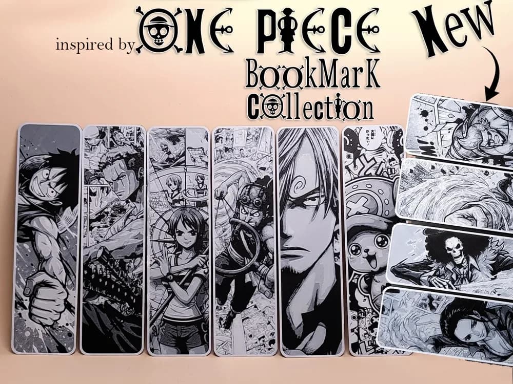Inspired by One Piece comic, cartoon tv Bookmark Inspired by One Piece comic, cartoon tv Bookmark