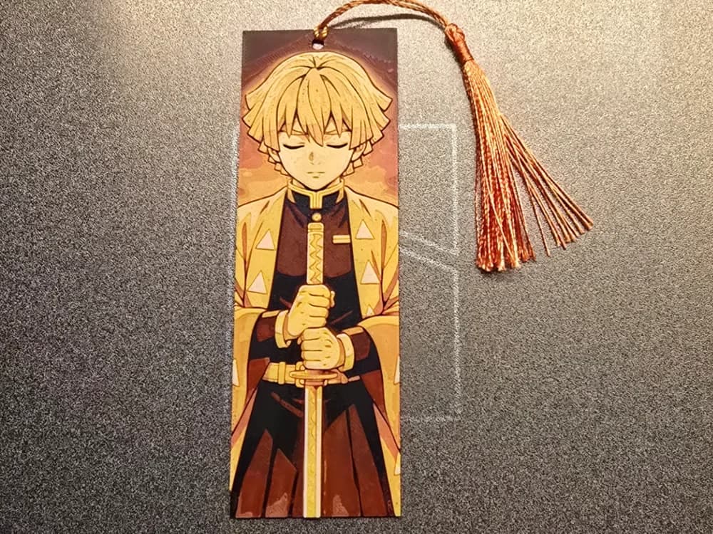 Demon Slayer Bookmark - Zenitsu by 3D-Mentiel HueForge model: Demon Slayer Bookmark - Zenitsu by 3D-Mentiel