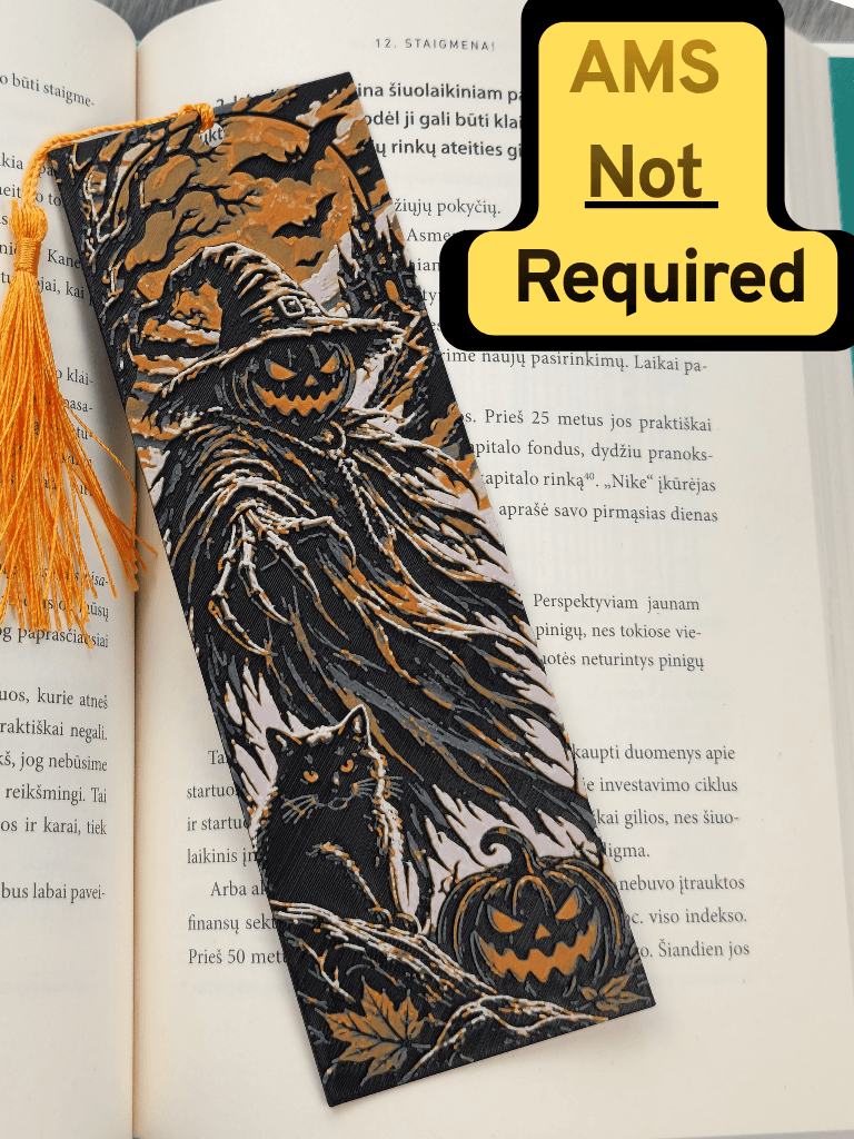 Pumpkin Scarecrow Halloween HueForge Bookmark Pumpkin Scarecrow Halloween HueForge Bookmark