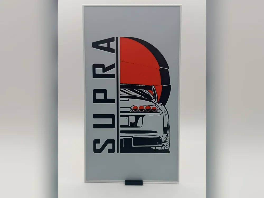 Supra Japan Backlit HueForge Print Supra Japan Backlit HueForge Print