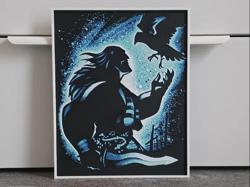 Disney Shan Yu (Mulan) Hueforge by RIVY3Dprint HueForge model: Disney Shan Yu (Mulan) Hueforge by RIVY3Dprint