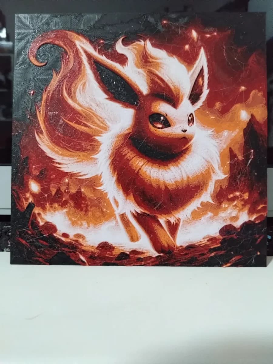 Pokemon Flareon (HueForge) by Asgar3D HueForge model: Pokemon Flareon (HueForge) by Asgar3D