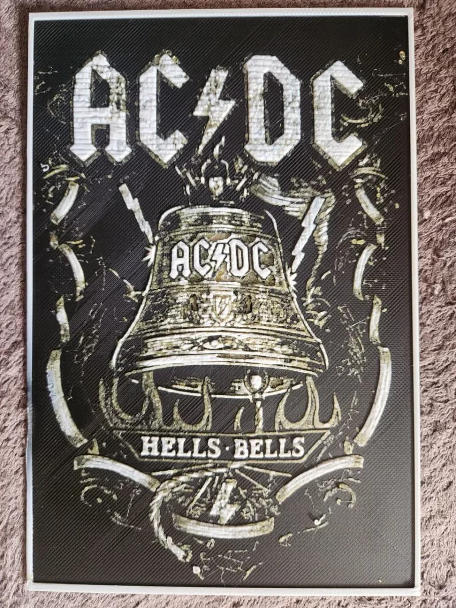 AC/DC Hells Bells - HueForge AC/DC Hells Bells - HueForge