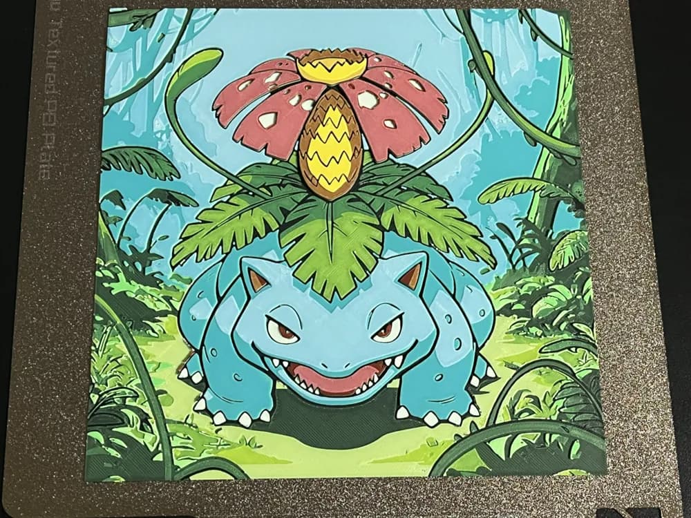 Venusaur Pokemon Hueforge by FantasyZ HueForge model: Venusaur Pokemon Hueforge by FantasyZ