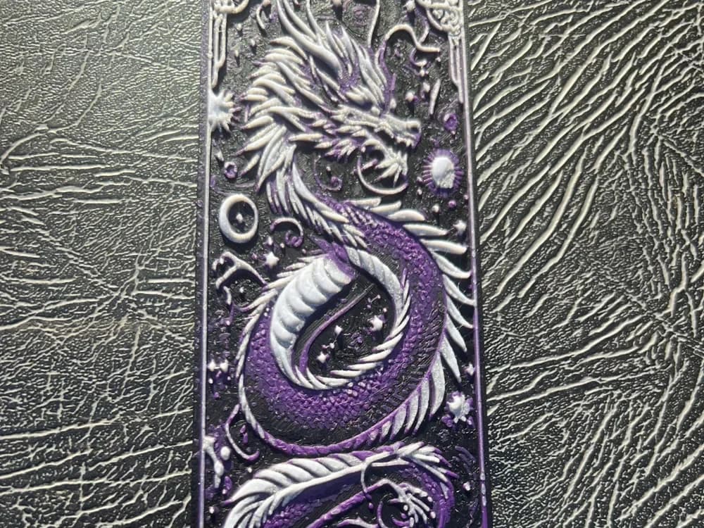 Chinese Dragon bookmark by Leafy HueForge model: Chinese Dragon bookmark by Leafy