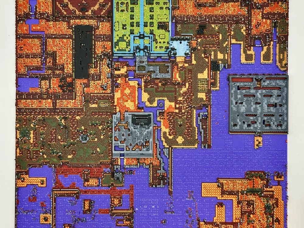Oracle of Ages Labrynna Past Map HueForge Oracle of Ages Labrynna Past Map HueForge