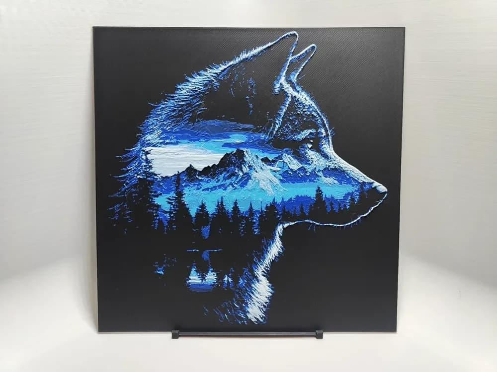 Mountain Wolf - Hueforge