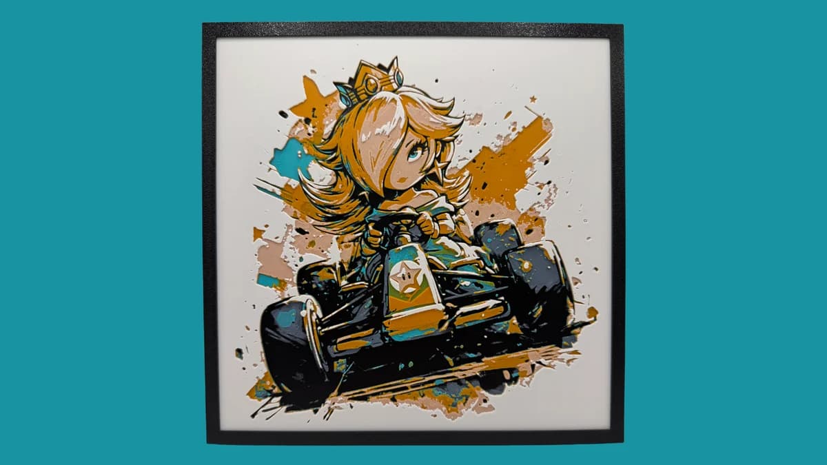 Rosalina - Mario Kart Hueforge by Canadian Gamer HueForge model: Rosalina - Mario Kart Hueforge by Canadian Gamer