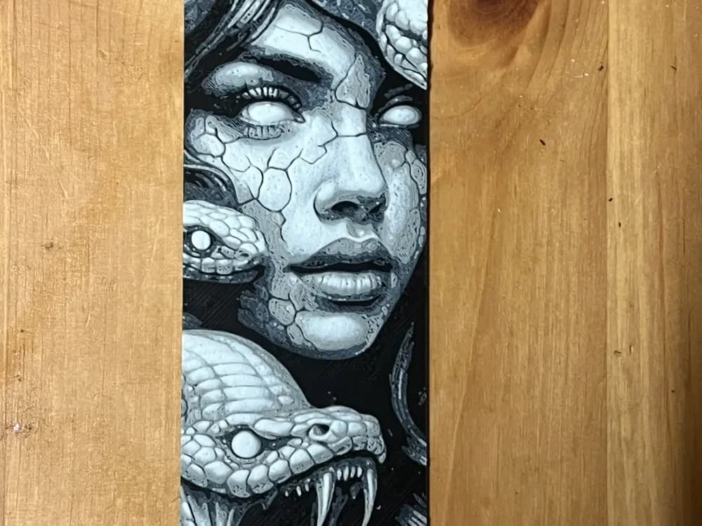 Snake bookmark by Morganja HueForge model: Snake bookmark by Morganja